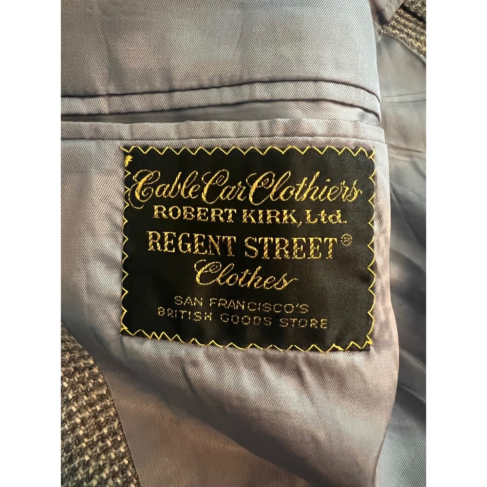 Cable Car Clothiers Robert Kirk Regent Street Brown Wool Blazer Sport Coat Sz L - Picture 4 of 9